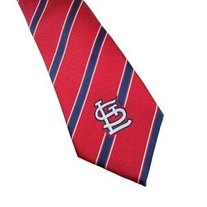 St. Louis Cardinals MLB Baseball Sports Striped Tie
